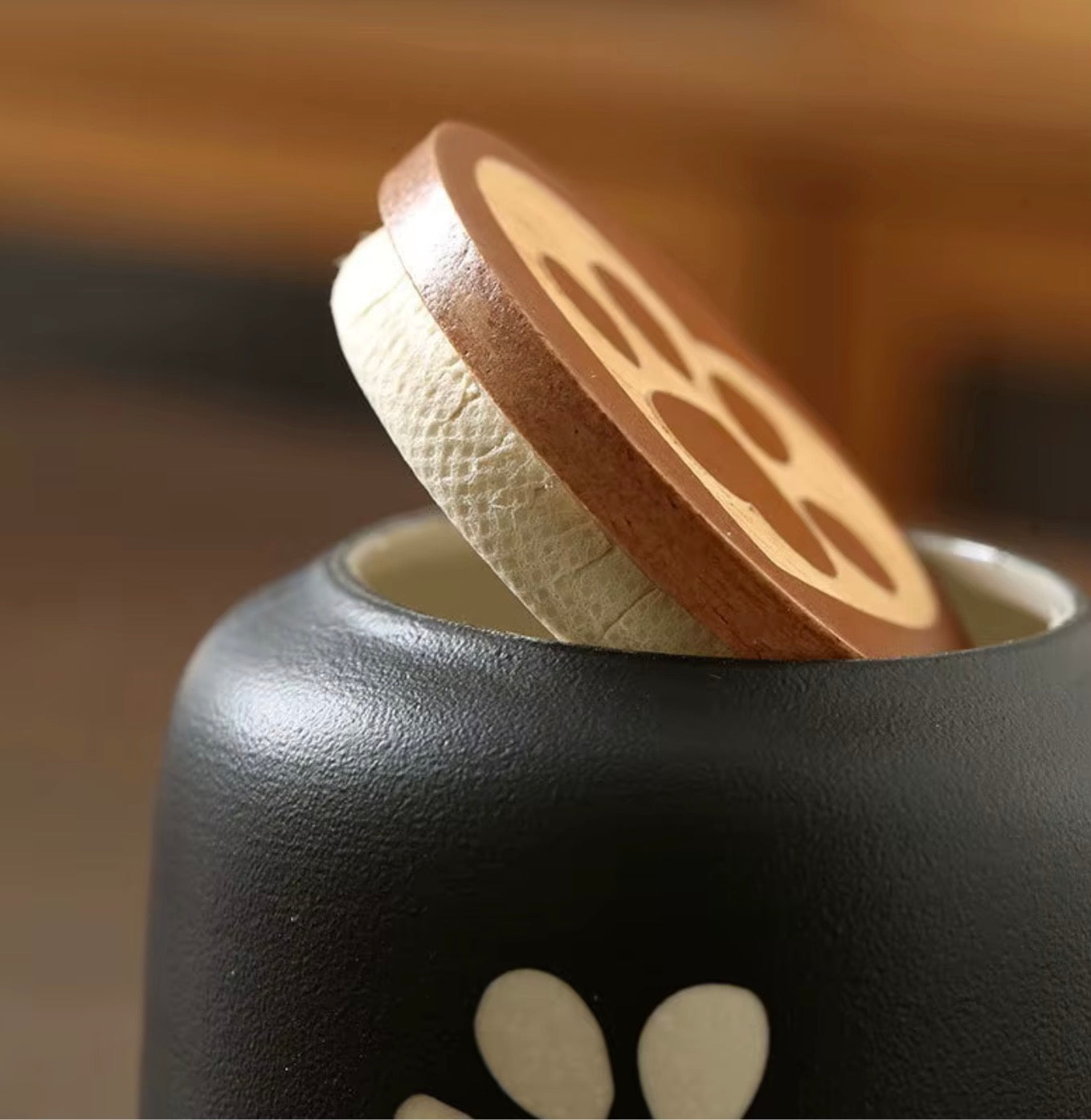 Paw-Print Memorial Urn for Cats and Small Dogs, 4 Colors