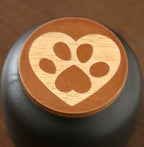 Paw-Print Memorial Urn for Cats and Small Dogs, 4 Colors